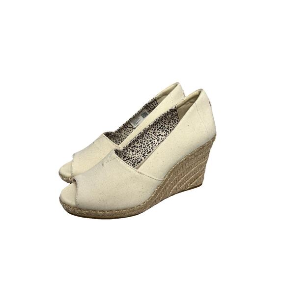 TOMS Michelle Espadrille Wedge Sandal Women Sz US 6 - Picture 1 of 10